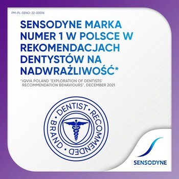 Zestaw 2x Sensodyne Ultraszybka Ulga, pasta do zębów, 75 ml