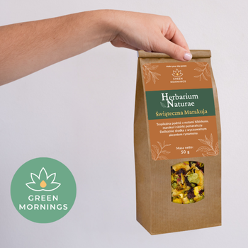 Green Mornings, Herbarium Naturae, Świąteczna Marakuja, herbata owocowa, 50 g