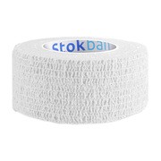 StokBan bandaż elastyczny, samoprzylepny, 4,5 m x 10 cm, biały w emotikony, 1 szt.