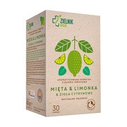 ZIELNIK DOZ Mięta & Limonka & Zioła Cytrynowe, aromatyzowana herbatka ziołowo-owocowa, 2g x 30 szt.        