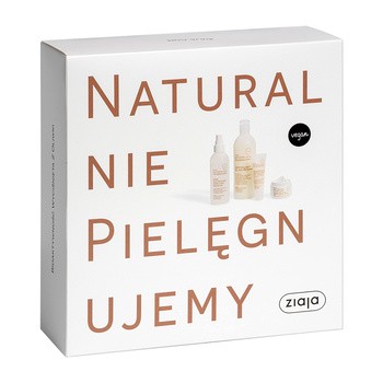 Zestaw Ziaja, Naturalnie Pielęgnujemy, odżywczy krem, 50 ml + skoncentrowane serum, 30 ml + żel pod prysznic, 400 ml + tonik + demakijaż, 300 ml