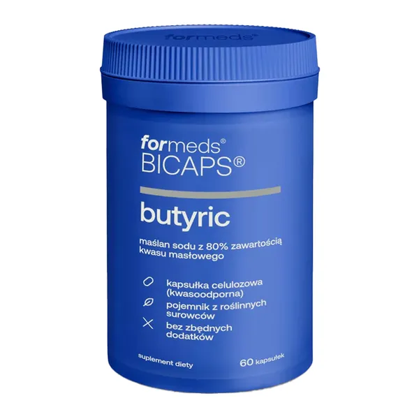 Масляная кислота ForMeds Bicaps Butyric 240 мг с инулином, для кишечника, 60 капсул