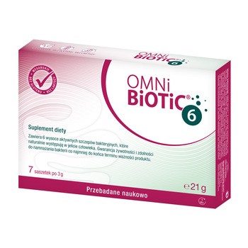 Omni Biotic 6, saszetki z proszkiem, 3 g x 7 szt.