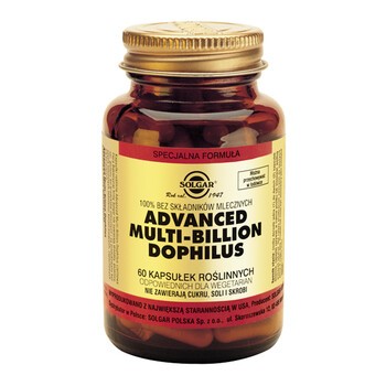 Solgar Advanced Multi-Billion Dophilus, kapsułki, 60 szt.
