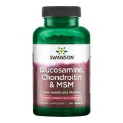 Swanson Glukozamina Chondroityna & MSM, tabletki, 120 szt.