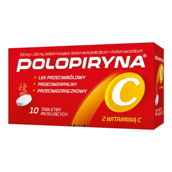 Polopiryna C 500mg+200mg 10 tabletek [POLPHARMA]