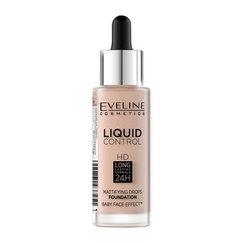 Eveline Cosmetics Liquid Control HD, matujący podkład do twarzy nr 020 w kolorze Rose Beige, 32 ml