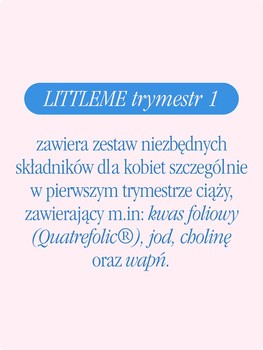 LittleMe trymestr 1, kapsułki, 60 szt.