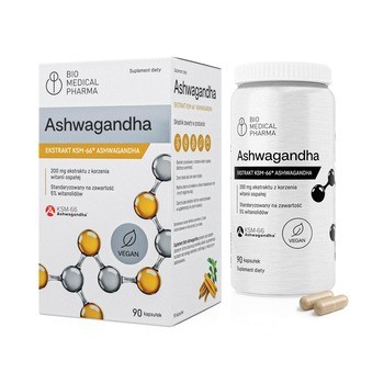 Bio Medical Pharma Ashwagandha, kapsułki twarde, 90 szt.