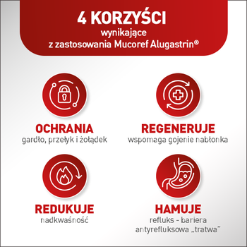Mucoref Alugastrin, proszek, 14 saszetek
