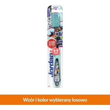 Jordan Step by Step, szczoteczka do zębów dla dzieci 6-9 lat, 1 szt.