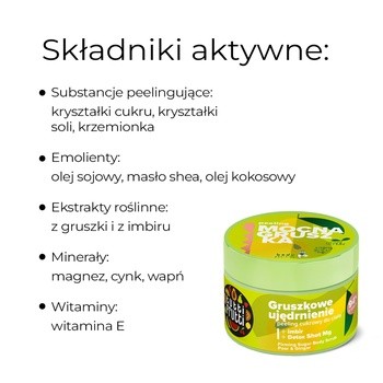Farmona Tutti Frutti Mocna Gruszka, ujędrniający peeling cukrowy, 300 g