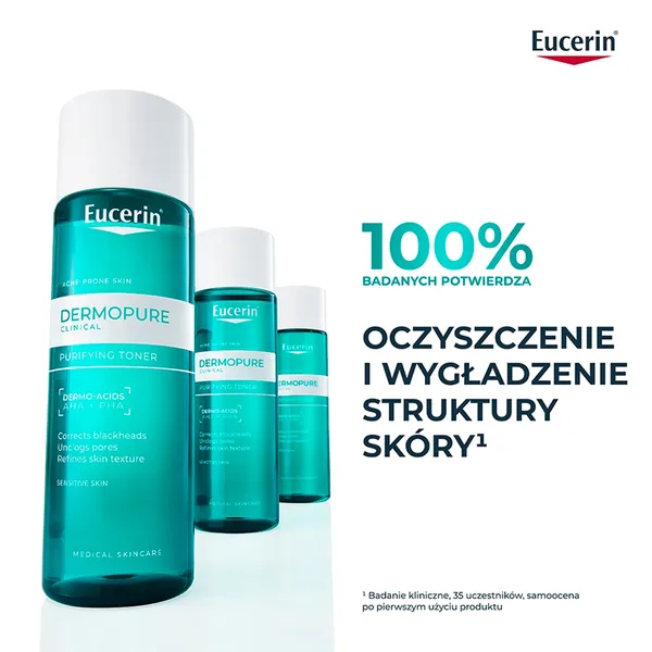 Очищающий тоник для лица Eucerin DermoPure Clinical, для жирной кожи, склонной к акне, 200 мл — фото 2