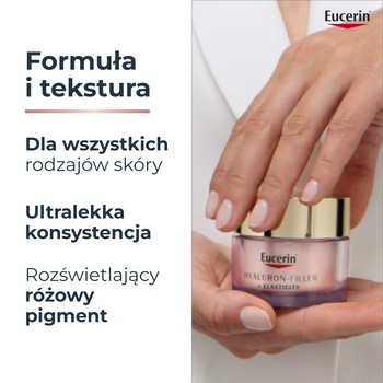 Eucerin Hyaluron Filler+Elasticity, różany krem na dzień SPF 30, 50 ml