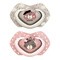 Canpol Babies, smoczek silikonowy, symetryczny, Bonjour Paris, 0-6 m, pink, 2 szt.