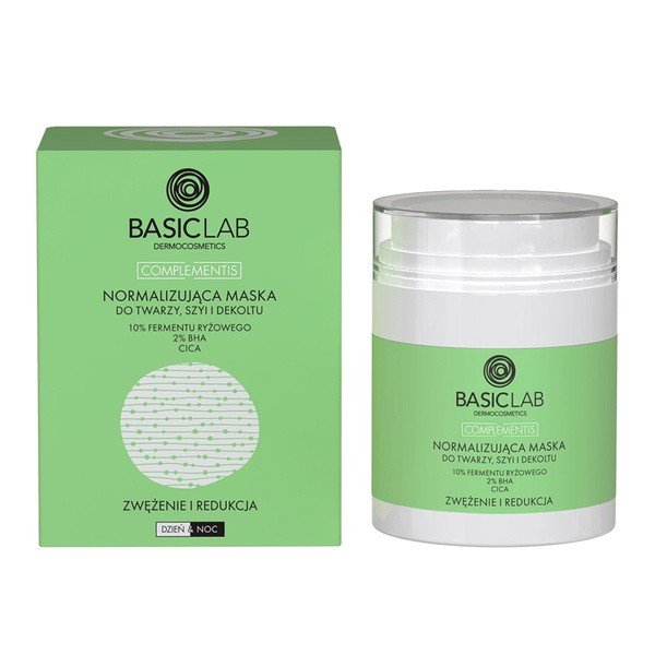 BasicLab BasicLab Complementis, normalisierend Gesichtsmaske, Hals und Dekolleté, 50 ml — Inhaltsstoffe und Bewertung