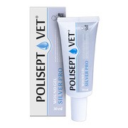Polisept Vet Wound Gel Silver Pro, żelowy opatrunek dla psa i kota, 30 ml 