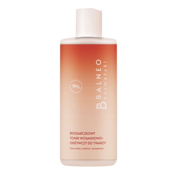 Balneokosmetyki Balneokosmetyki, biosiarczkowy tonik witaminowo - odżywczy do twarzy, 300 ml
