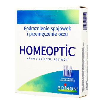 Boiron Homeoptic, krople do oczu, 0,4 ml, 10 szt.