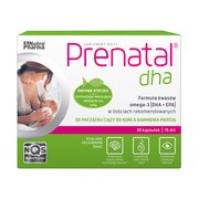 alt Prenatal DHA, w ciąży i podczas karmienia piersią (kwasy omega-3: DHA + EPA), kapsułki, 30 szt.