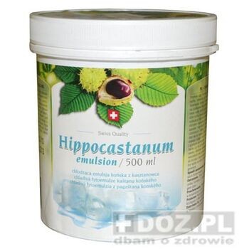 Hippocastanum, bioemulsja końska z kasztana, chłodząca, 500ml