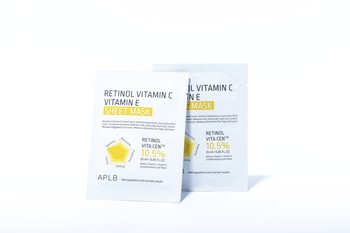 APLB Retinol Vitamin C Vitamin E Sheet Mask, maska w płachcie na twarz z retinolem oraz witaminami C i E, 25 ml