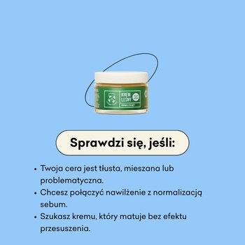 Mydlarnia 4 Szpaki, normalizujący krem Leśny, 50 ml