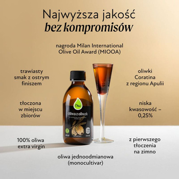 Olini Oliwa z oliwek wysokopolifenolowa Premium, płyn, 100 ml