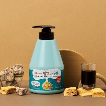 Kwailnara Dalgona Milk Body Cleanser, złuszczająco-nawilżający żel do mycia ciała, 560 g