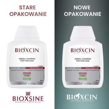 Bioxcin Classic Ziołowy, szampon do włosów suchych i normalnych z tendencją do wypadania, 300 ml