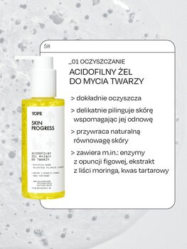 Yope skin progress, żel myjący do twarzy, 150 ml