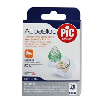 PiC Aquabloc, plastry, rounded, 20 szt