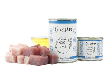 Gussto Fresh Turkey and Tuna, mokra karma dla kotów, indyk i tuńczyk, 400 g