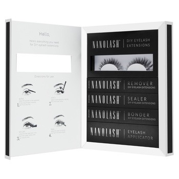 Nanolash DIY Eyelash Extensions Starter Kit, zestaw startowy do aplikacji sztucznych rzęs, Charm, 1 szt.