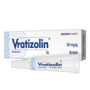 Vratizolin, 30 mg/g, krem, 3 g