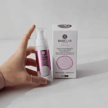 BasicLab Esteticus, serum regenerujące strukturę skóry, Sprężystość i Odbudowa, 30 ml