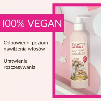 Sylveco dla dzieci 3+, szampon i odżywka 2w1, 300 ml