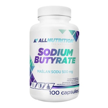 Allnutrition Sodium Butyrate, Maślan sodu 500 mg, kapsułki, 100 szt.