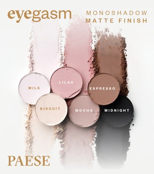 Paese Eyegasm, cień do powiek monoshadow, 01 milk, 1,5 g
