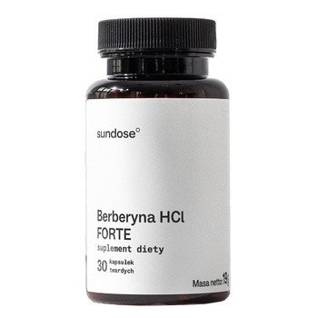 Sundose Berberyna HCl Forte, kapsułki twarde, 60 szt.