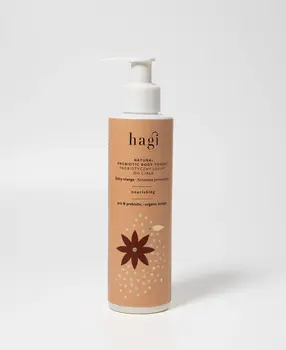 Hagi Natural, odżywczy jogurt postbiotyczny do ciała, Korzenna Pomarańcza, 200 ml