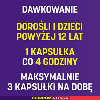 Ibuprom Max Sprint, 400 mg, kapsułki miękkie, 20 szt.