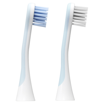 Curaprox Hydrosonic Sensitive Duo, główki szczoteczki sonicznej, biała i niebieska, 2 szt.