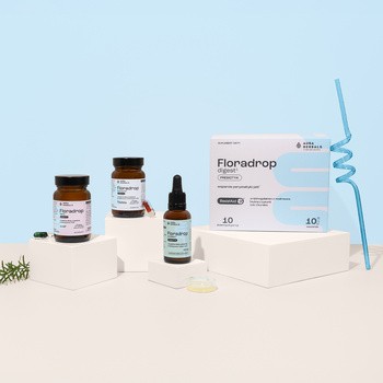 Aura Herbals, Floradrop digest, saszetki z proszkiem, 10 szt.