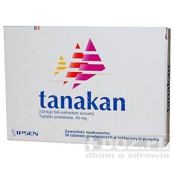 Tanakan, tabletki powlekane, 40 mg, 30 szt