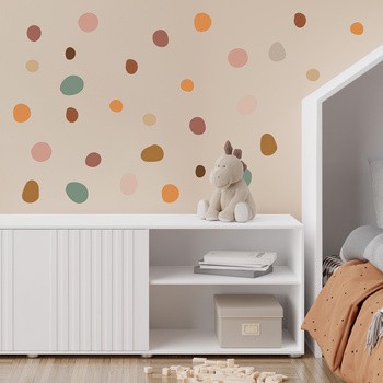 Sipo, Naklejki na ścianę dla dzieci, Kropki Boho