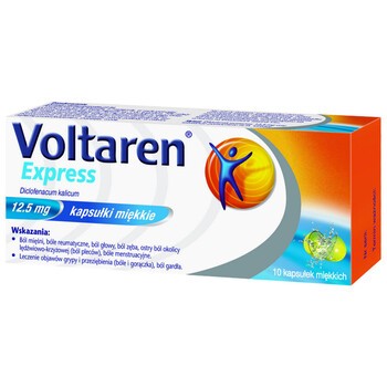 Voltaren Express, 12,5 mg, kapsułki miękkie, 10 szt