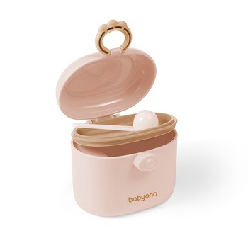 BabyOno, przenośny pojemnik na mleko w proszku, beżowy, 1 szt.