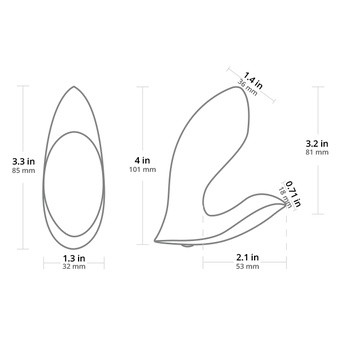 Lovense Flexer, wibrator sterowany aplikacją, 1 szt.