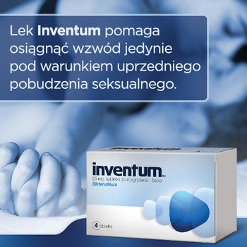 Inventum, 25 mg, tabletki do rozgryzania, żucia, 4 szt.